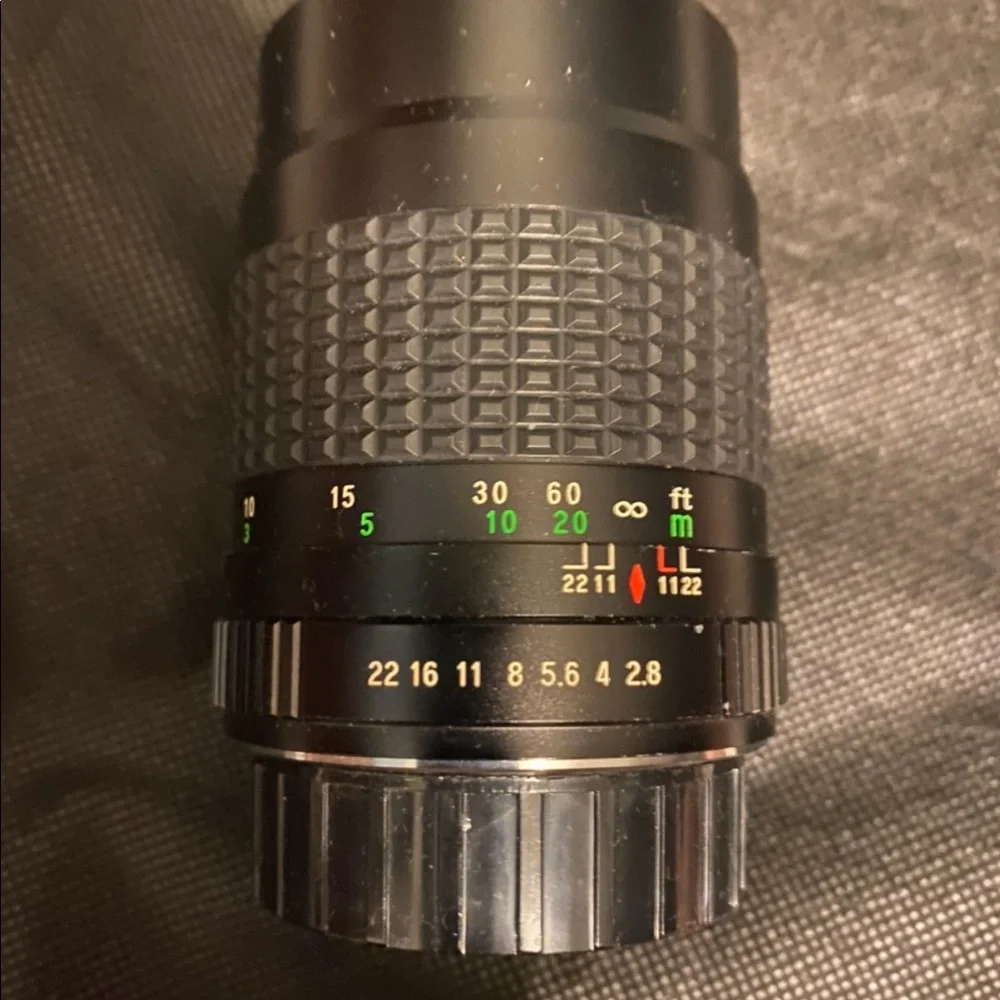 Vintage Camera Lens for 35MM with Lens Covers. Manual.